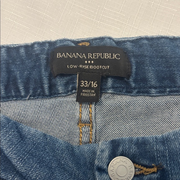 Banana Republic Medium Wash Low Rise Bootcut Jeans SZ 16 casual vintage stretch - Picture 4 of 14